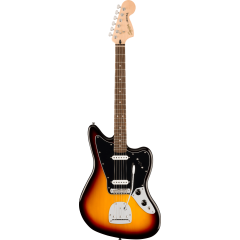 Squier Affinity Series Jaguar, Laurel Fingerboard, Black Pickguard, 3-Color Sunburst