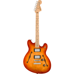 Squier Affinity Series Starcaster Deluxe, Maple Fingerboard, Sienna Sunburst