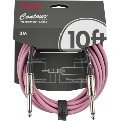 Fender Contour Instrument Cable, Burgundy Mist, 10'
