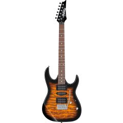Ibanez GRX70QA-TRB Quilted Maple Art Grain Top, Sunburst